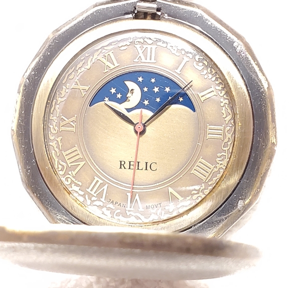 Vintage Relic By Fossil Pocket Moon Sun 